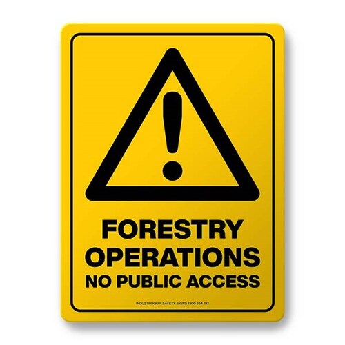 Warning Sign - Forestry Operations
