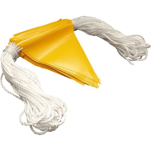 Yellow Safety Bunting Flags -30mtr Roll