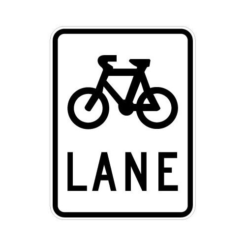 R7-1-4 Bicycle Lane Sign