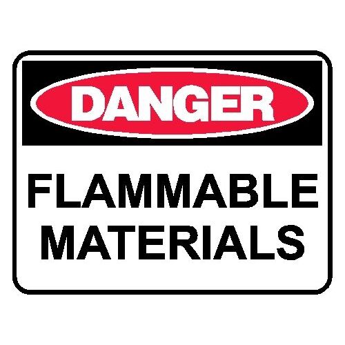 Danger Sign - Flammable Materials