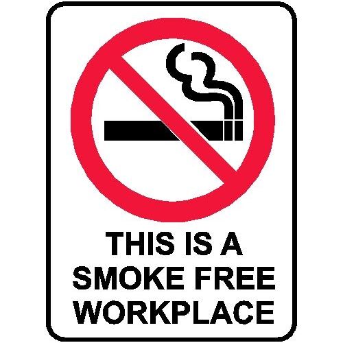 Prohibition Sign - This Is A Smoke Free Workplace