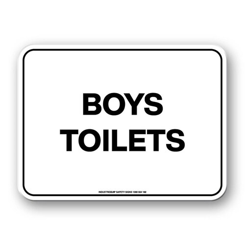 Notice Sign - Boys Toilets