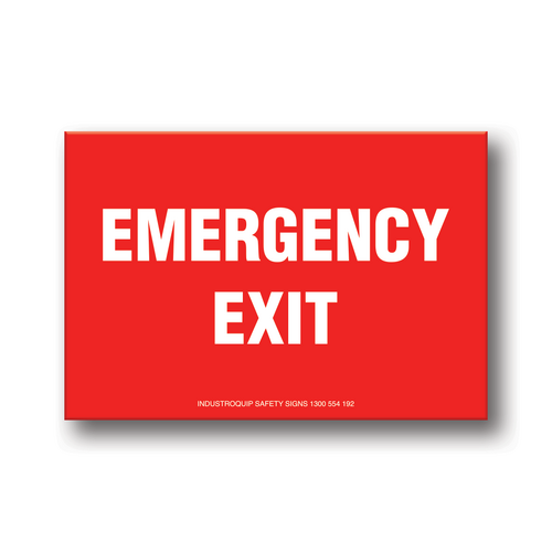 Emergency Exit Stickers - Pack of 10
