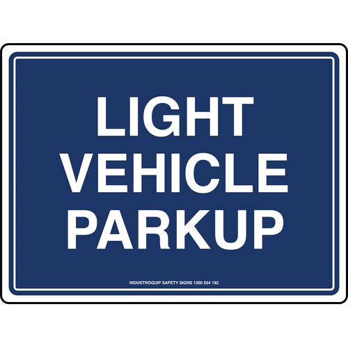 Mining Sign - Light Vehicle Parkup