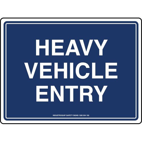 Mining Sign - Heavy Vehicle Entry