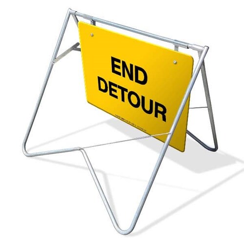 Swing Stand & Sign - End Detour