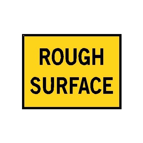 Boxed Edge Road Sign - Rough Surface - 900 x 600mm