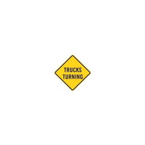 W5-205 Trucks Turning Sign - 750 x 750mm