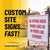 Where can I get custom site safety signs?